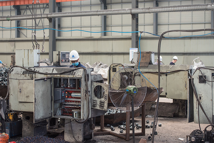 阆中网架配件-锥头加工车间